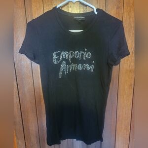 Womens emporio armani T shirt,black,size 42